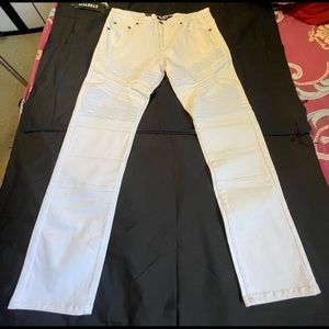Reset White Fitted Jeans
